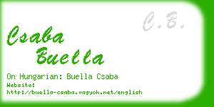 csaba buella business card